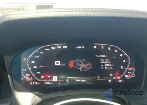 2021 BMW M3 Competition from USA, damaged, VIN WBS33AY00MFL53803